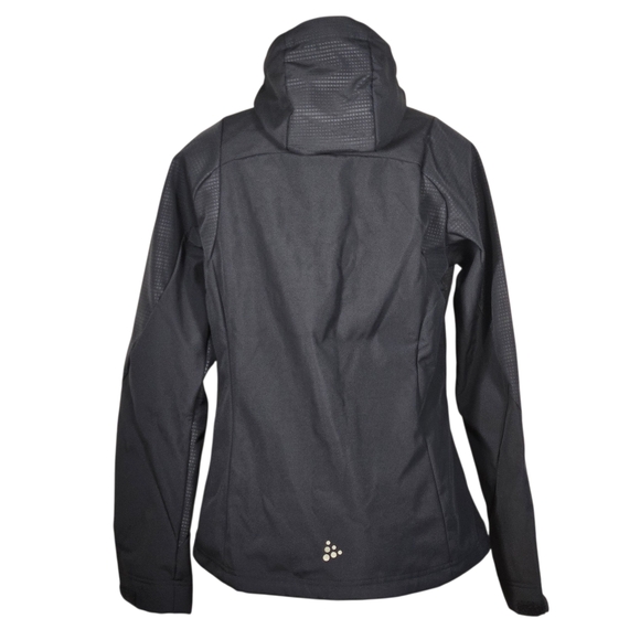 Craft Performance Softshell Hooded Jacket Navy Blue Size M NWOT - Picture 6 of 11